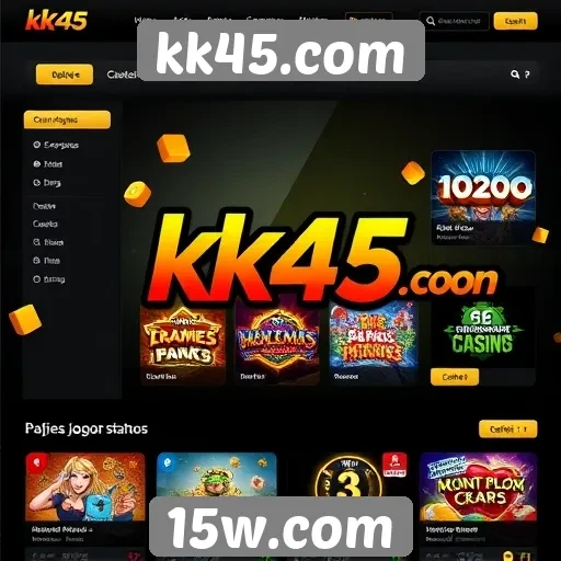 Navegação intuitiva é um destaque do site kk45.com